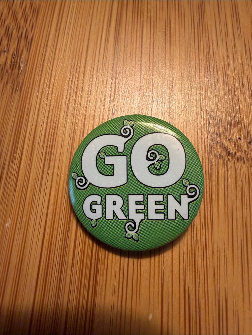 Go Green Eco-Friendly Pinback Button Set (3-Pack) - - Picture 3 of 12